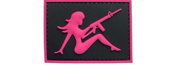 G-Force Mudflap Girl With Rifle PVC Left Facing Patch ( Option )