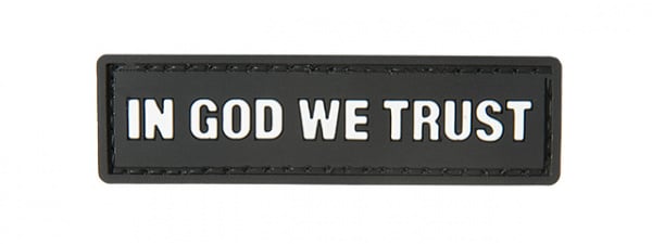 G-Force In God We Trust PVC Patch ( Black )