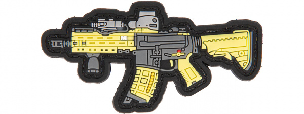 Lancer Tactical 3D S-System PVC Patch ( Yellow / Gray )