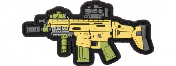 Lancer Tactical 3D Scar-H PVC Patch ( Yellow / Green / Gray )