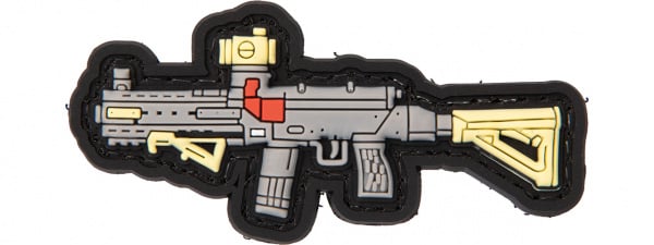 Lancer Tactical 3D SA-58 / FAL PVC Patch ( Gray / Yellow )