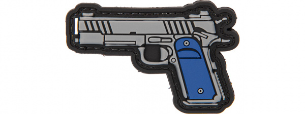 Lancer Tactical 3D 1911 PVC Patch ( Blue / Gray )