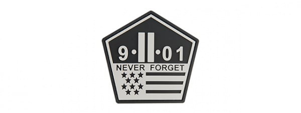 G-Force 911 Never Forget PVC Patch ( Black )