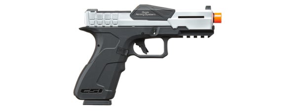 Poseidon CSI XG8 Gas Blow Back Aluminum Pistol (Metal/Silver)