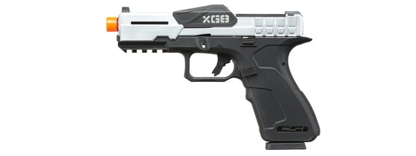 Poseidon CSI XG8 Gas Blow Back Aluminum Pistol (Metal/Silver)