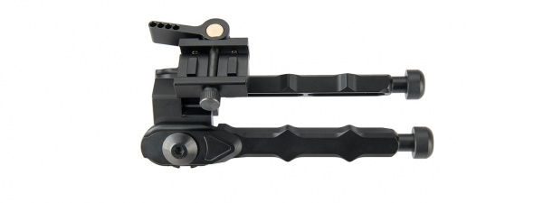 Ranger Armory Rigid Full Metal Bipod For Picatinney Rails ( Black )