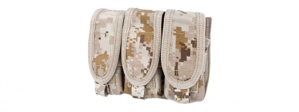 Lancer Tactical Triple M203 40mm Grenade Pouch ( Desert Digital )