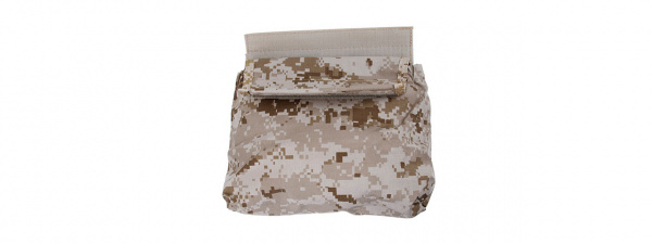 Lancer Tactical AMA Adhesive 500D Fabric And Webbing Roll Dump Pouch ( Desert Digital )