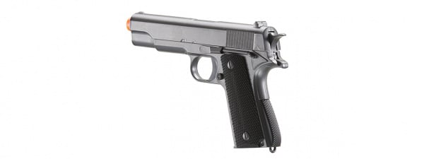 UK Arms 1911 Alloy Series Spring Airsoft Pistol (Silver Gray)