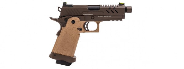 Vorsk Airsoft Pro 3.8 GBB Hi Capa Airsoft Pistol (Tan & Bronze)