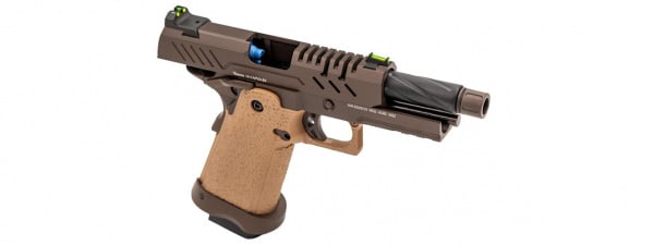 Vorsk Airsoft Pro 3.8 GBB Hi Capa Airsoft Pistol (Tan & Bronze)