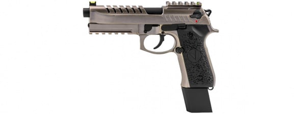 Vorsk Airsoft Tactical VM9 Gas Blowback Pistol (Brushed Aluminum)