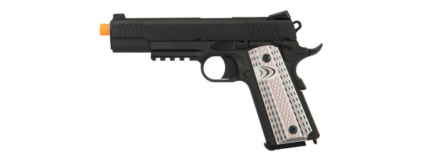 WE Tech Full Metal 1911 M45A1 Gas Blowback Airsoft Pistol ( Black )