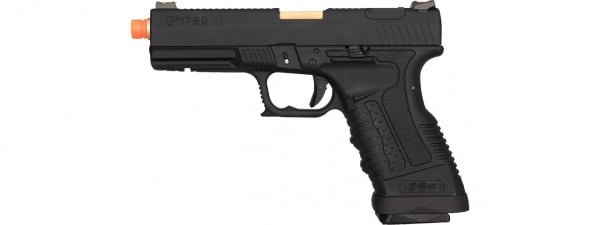 WE Tech GP1799 T1 Gas Blowback Airsoft Pistol ( Black / Gold )