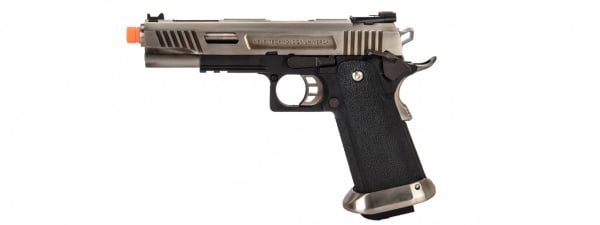 WE-Tech Hi-Capa 5.1 T-Rex Full Auto Gas Blowback Competition Pistol ( Silver )