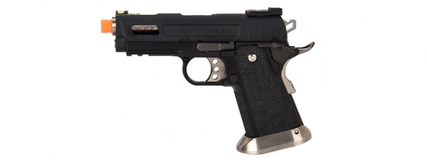 WE-Tech Hi-Capa 3.8 Velociraptor Full Auto Gas Blowback Pistol ( Black )