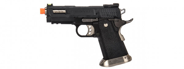 WE-Tech Hi-Capa 3.8 Brontosaurus Full Auto Gas Blowback Pistol ( Black )