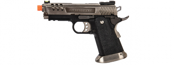 WE-Tech Hi-Capa 3.8 Deinonychus Full Auto Gas Blowback Pistol ( Silver )