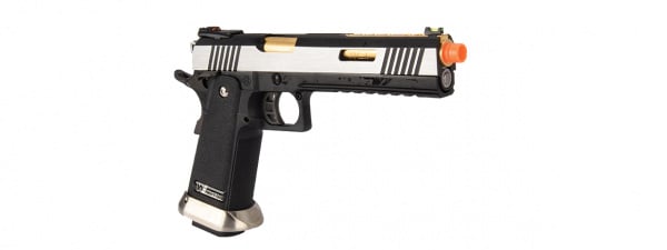 WE-Tech Hi-Capa 6" IREX Competition Full Auto Gas Blowback Airsoft Pistol (Black / Silver / Gold)