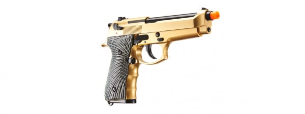 WE-Tech New System M92 Eagle Full Auto Airsoft Gas Blowback Pistol (Gold)