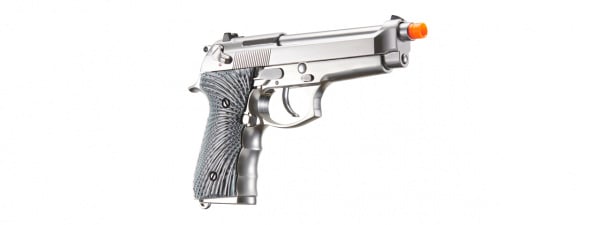 WE-Tech New System M92 Eagle Full Auto Airsoft Gas Blowback Pistol (Silver)