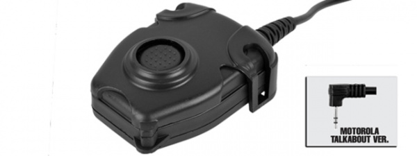 Tac 9 Industries Military Advanced Motorola 1-PIN Version PTT ( Black )