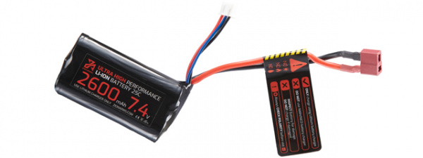 Zion Arms 7.4v 2600mAh Lithium-Ion Brick Battery (Deans Connector)