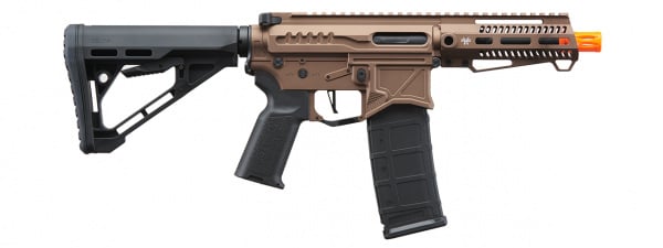 Zion Arms Full Metal R15 Short Barrel AEG Airsoft Rifle W/ ETU (Bronze)