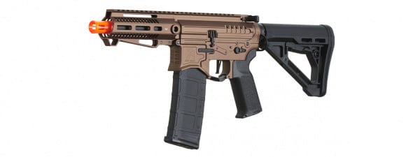 Zion Arms Full Metal R15 Short Barrel AEG Airsoft Rifle W/ ETU (Bronze)