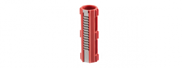 Lancer Tactical 14 Teeth Reinforced Polycarbonate Piston with CNC Steel Teeth (Red)