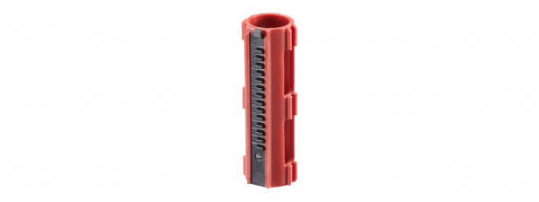 Lancer Tactical 14 Teeth Reinforced Polycarbonate Piston with CNC Half Steel Teeth (Red)