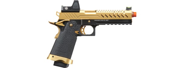 Vorsk Airsoft Pro 5.1 Hi Capa GBB Airsoft Pistol w/ Micro Red Dot (Gold)