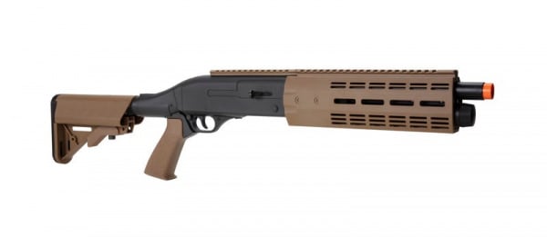 ELITE FORCE TRI-SHOT SEMI-AUTO CO2 AIRSOFT SHOTGUN ( BLACK / TAN )