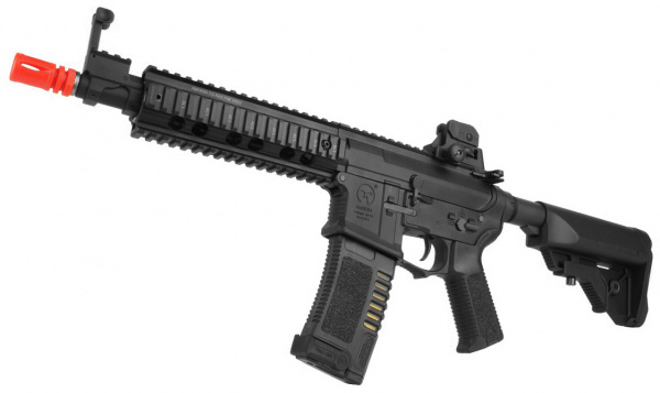 ARES Amoeba M4 7" CQBR Combat Gear AM-008 AEG Airsoft Rifle w/ EFCS ( Black )