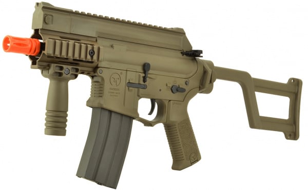 ARES Amoeba M4 CCR Airsoft CQB Airsoft AEG Machine Pistol w/ EFCS ( Tan )