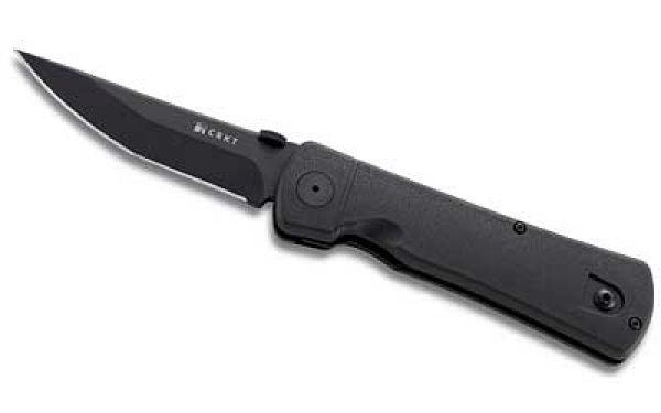 CRKT Hissatsu 3.875" Modified Tanto Spring Assisted Folding Knife ( Black )