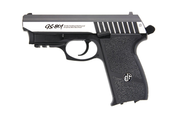 G&G GS-801 CO2 Airsoft Pistol with Laser ( Silver )