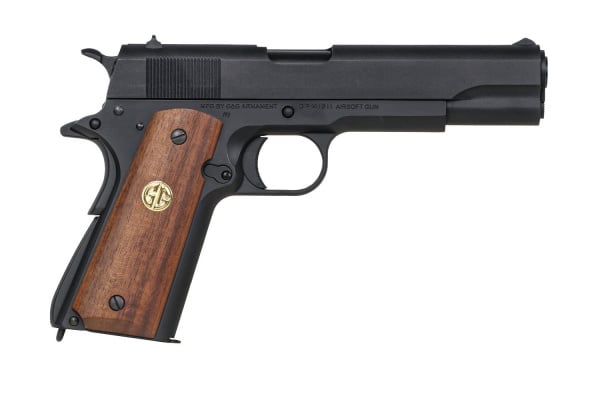 G&G GPM1911-P GP2 Gas Blowback Airsoft Pistol (Black & Wood)