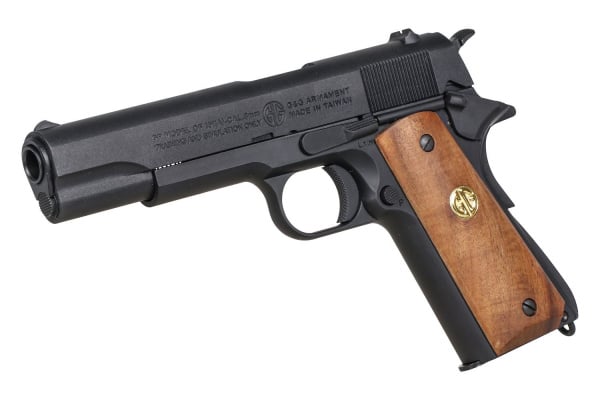 G&G GPM1911-P GP2 Gas Blowback Airsoft Pistol (Black & Wood)