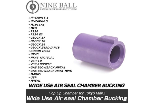 LayLax NINE BALL TM Wide Use Air Seal Chamber Bucking