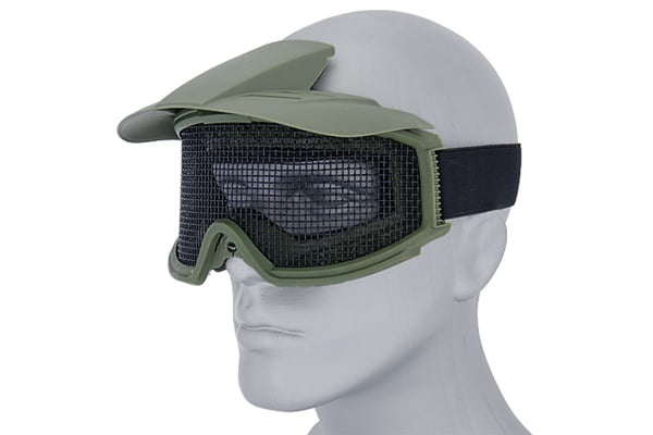 Emerson Industries Wire Mesh Goggles w/ Visor ( OD Green )