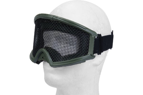 Emerson Industries Tactical Gear Steel Mesh Goggles w/ Visor ( OD Green )