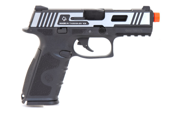 ICS XFG Gas Blowback Airsoft Pistol ( Stainless )