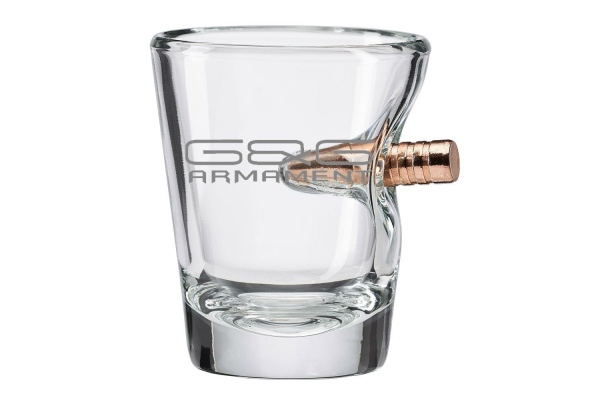 BenShot Shot Glass 2 oz  - G&G Letter Logo