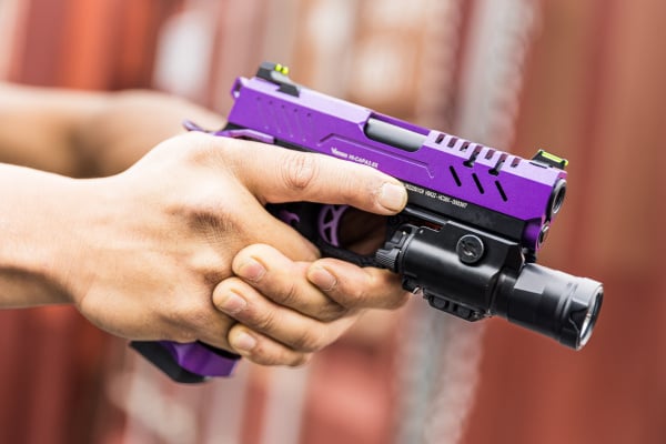 Vorsk Airsoft Pro 3.8 GBB Hi Capa Airsoft Pistol P+ Package (Purple)