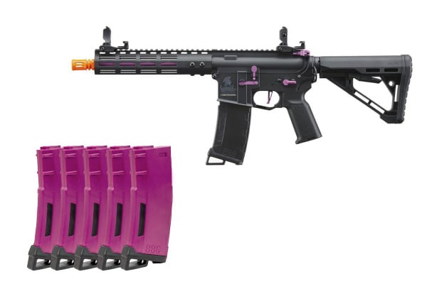 Lancer Tactical Gen 3 Archon Magazine Combo #6 Feat. Gen 3 Archon 9" W/ Delta Stock (Black & Purple)