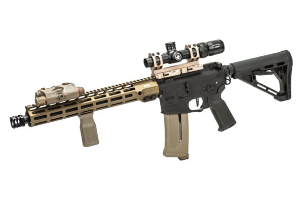 MGC4 MK2 FULL METAL M4 AEG W/ ETU AIRSOFT RIFLE FIELD READY COMBO V2 (BLACK & BRONZE)