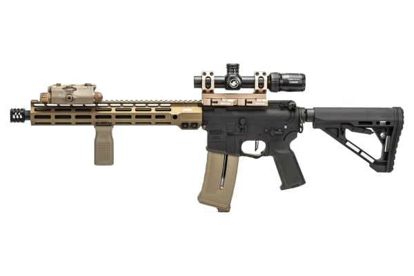 MGC4 MK2 FULL METAL M4 AEG W/ ETU AIRSOFT RIFLE FIELD READY COMBO V2 (BLACK & BRONZE)