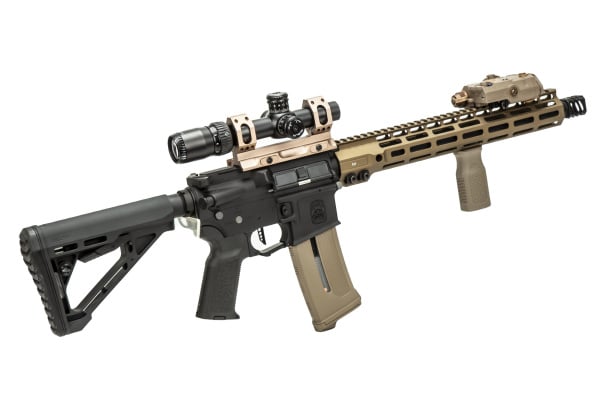 MGC4 MK2 FULL METAL M4 AEG W/ ETU AIRSOFT RIFLE FIELD READY COMBO V2 (BLACK & BRONZE)