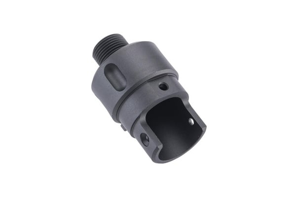 Titanium Tactical Industry Airsoft Series Threaded Receiver Adapter with Fiber Optic Front Sight for Action Army AAP-01 GBB Pist